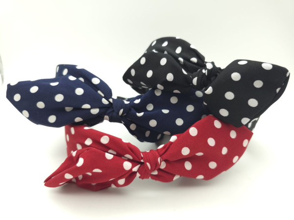 Punkte Dots Stoff Haarreifen